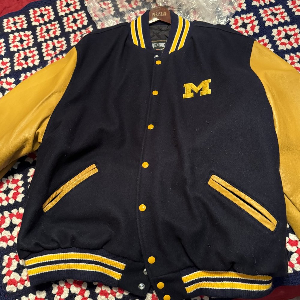 Men's 3X University of Michigan Varsity Jacket Wolverines